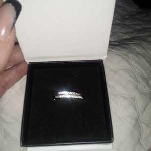 18k white Gold plated  silver hoop earrings